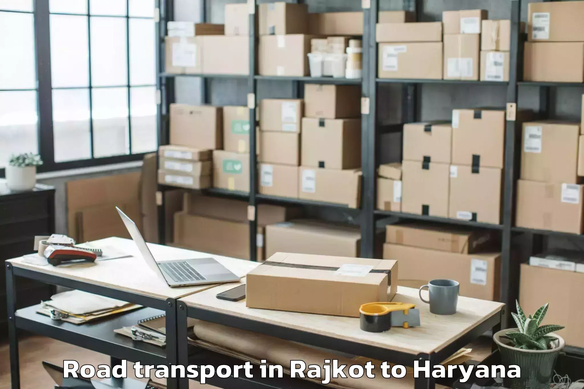 Top Rajkot to Khewra Road Transport Available